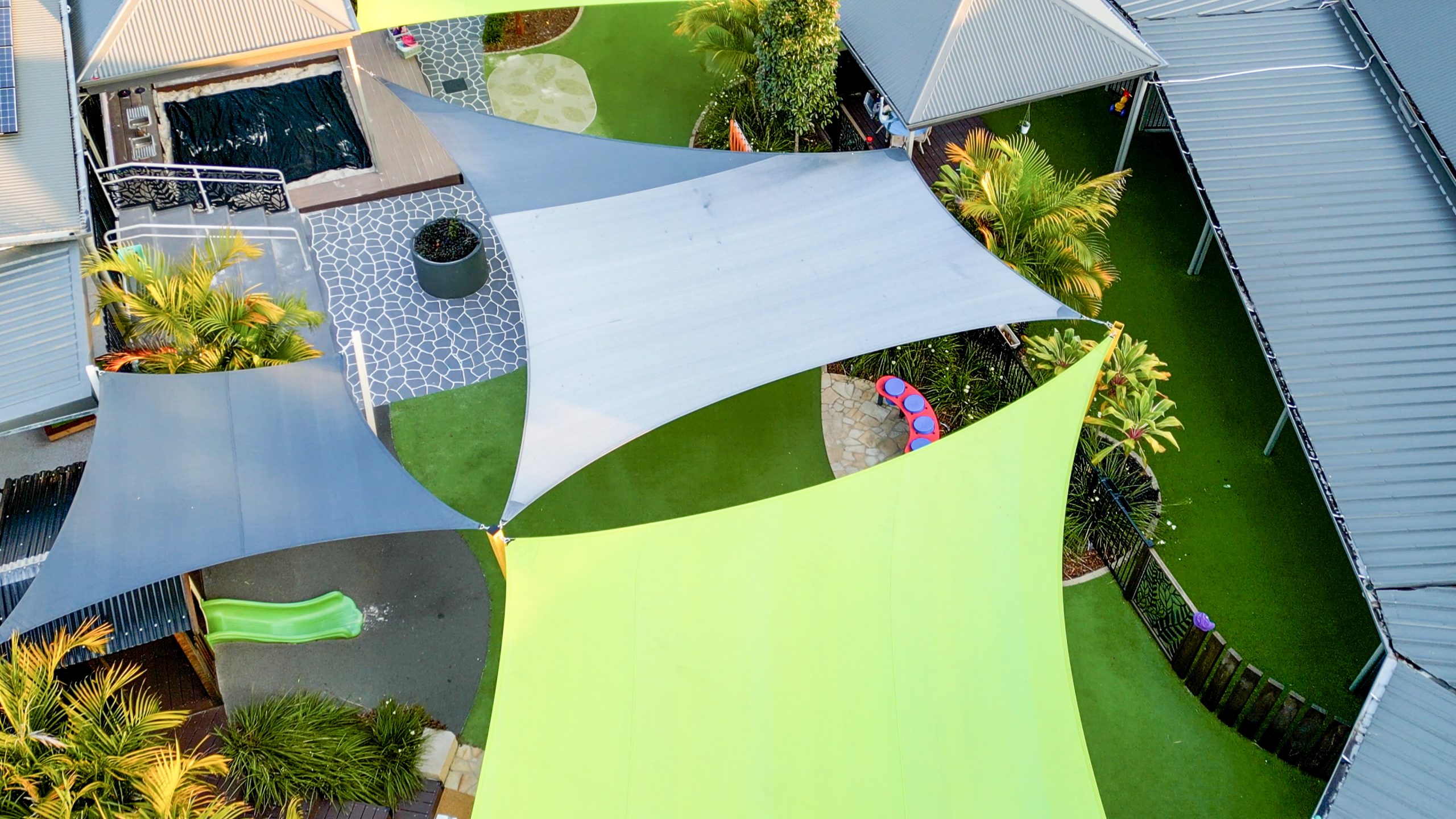 Wide tent shelter from the heat